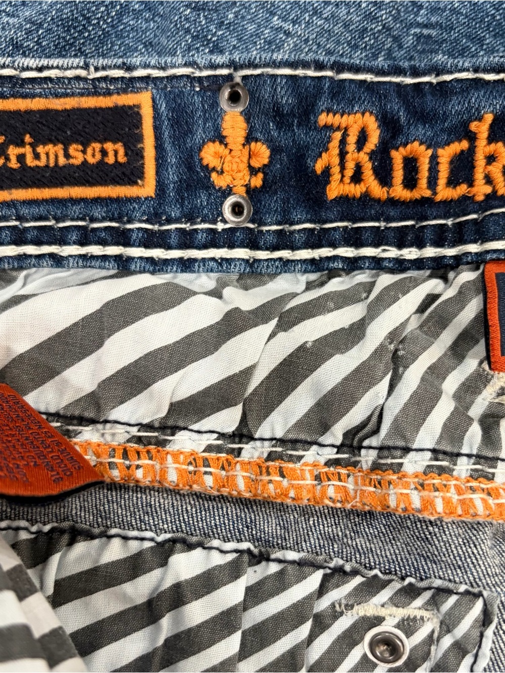 Rock Revival Women's Crimson Mid-Rise Straight Jean Exclusive to Buckle Size 32 - Picture 11 of 16